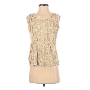 Ann Taylor Ruffle Leopard Print Tank Top Small